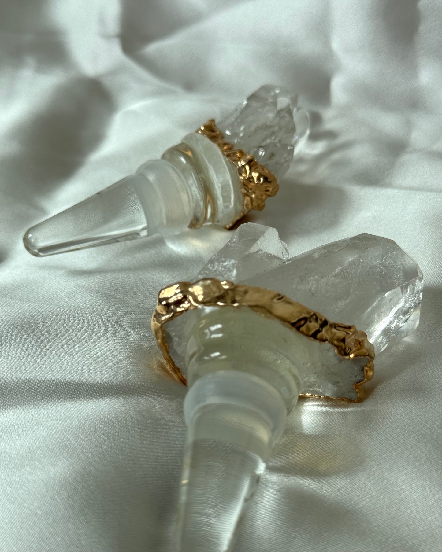 Clear Quartz Wine Stopper 'Kaya'