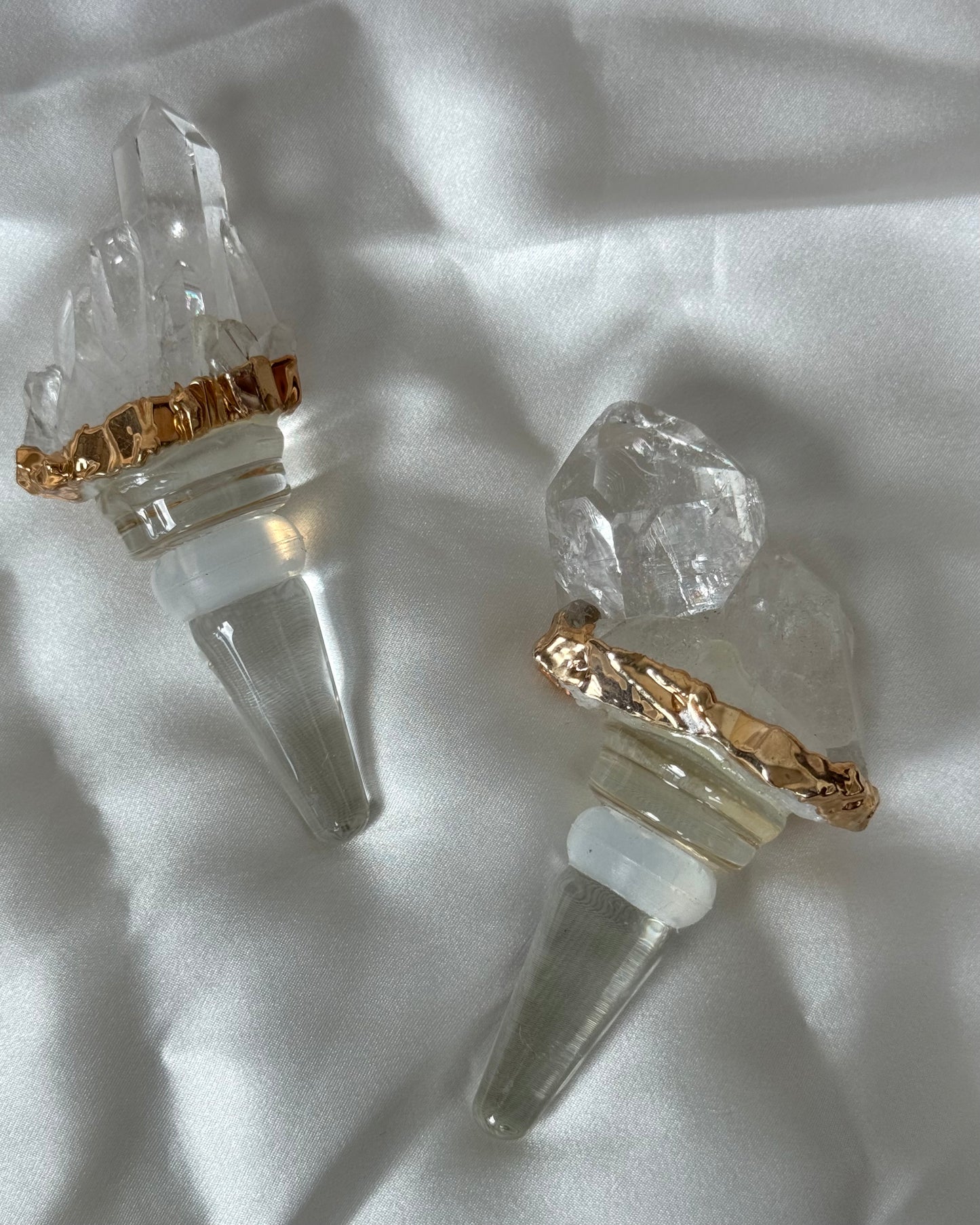 Clear Quartz Wine Stopper 'Kaya'