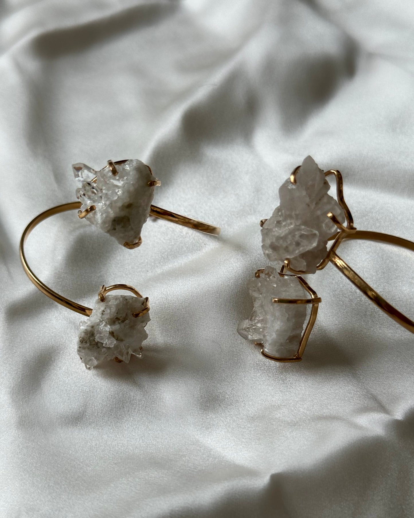 Clear Quartz Dual Bracelet 'Cleo'