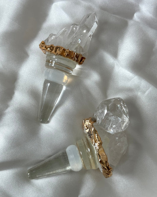 Clear Quartz Wine Stopper 'Kaya'